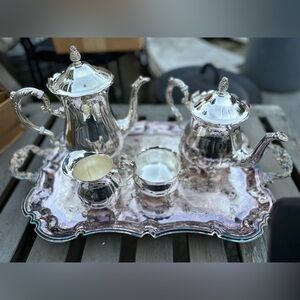 Engraved Silver Decorative Plate